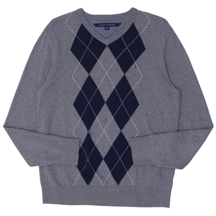 Mens Tommy Hilfiger Argyle V-Neck Sweater