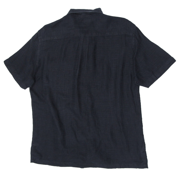 Mens Tommy Bahama Black Linen Shirt