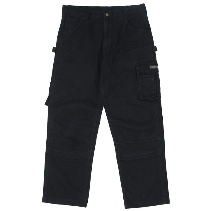 Mens Dakota Black Cargo Carpenter Pants