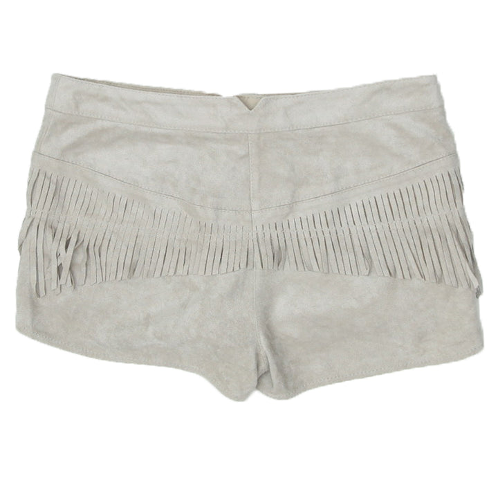 Ladies BCBG Maxazria Suede Fringed Shorts