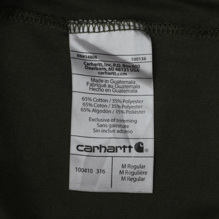 Mens Carhartt Force Relaxed Fit Pocket T-Shirt Moss Green