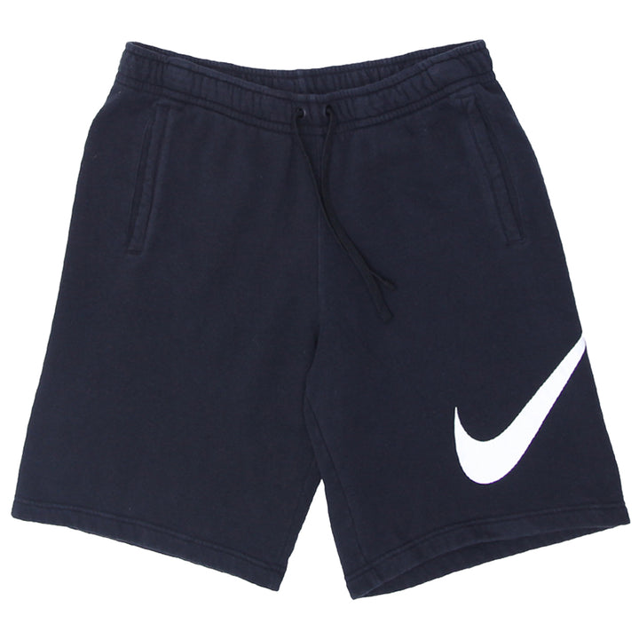 Mens Nike Big Swoosh Black Sweat Shorts