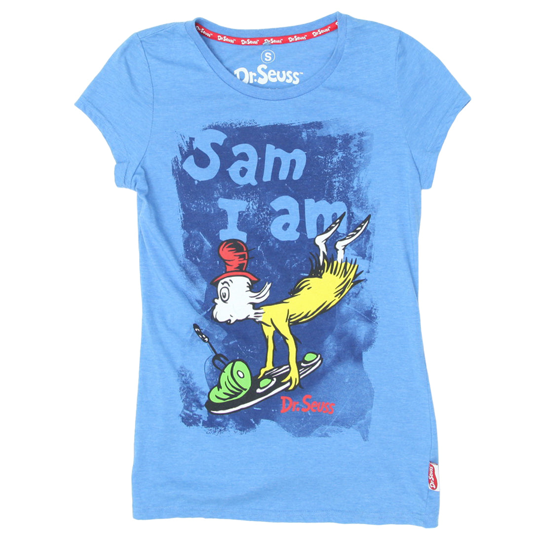 Ladies Dr.Seuss Sam I Am T Shirt Fashion Rerun Vintage