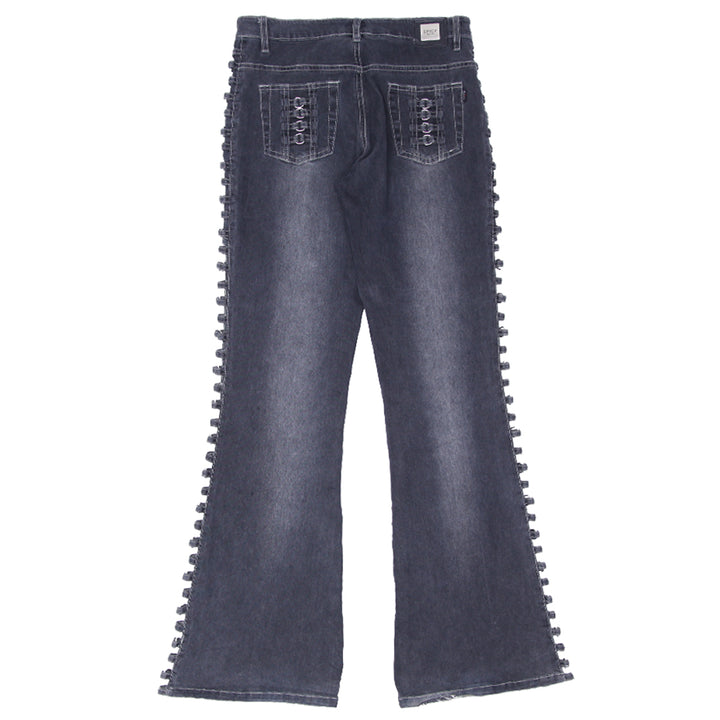 Ladies Spicy Stretch Washed Flare Jeans