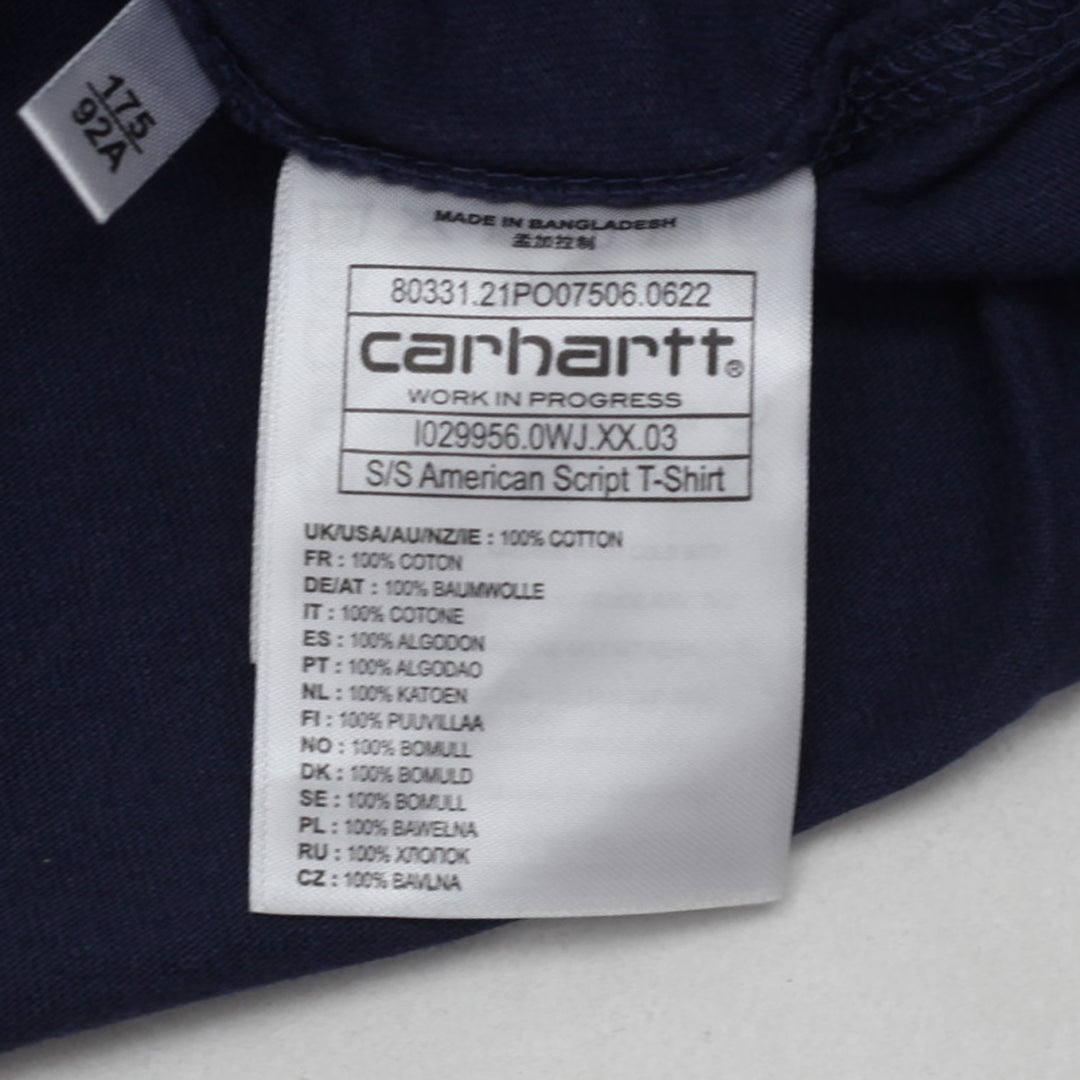 Mens Carhartt WIP T-Shirt Navy Blue