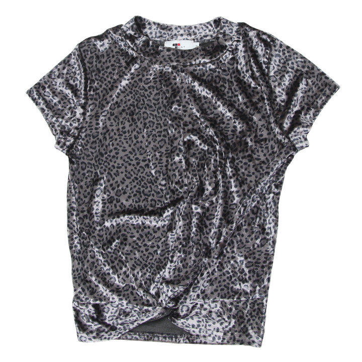 Ladies Temt Animal Print Velvet Top