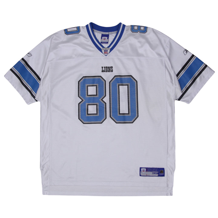 Mens Y2K Reebok NFL Detroit Lions C.Rogers 80 Football Jersey