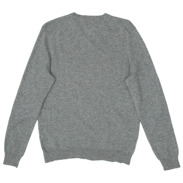 Mens Club Room 100% Cashmere V-Neck Sweater Gray