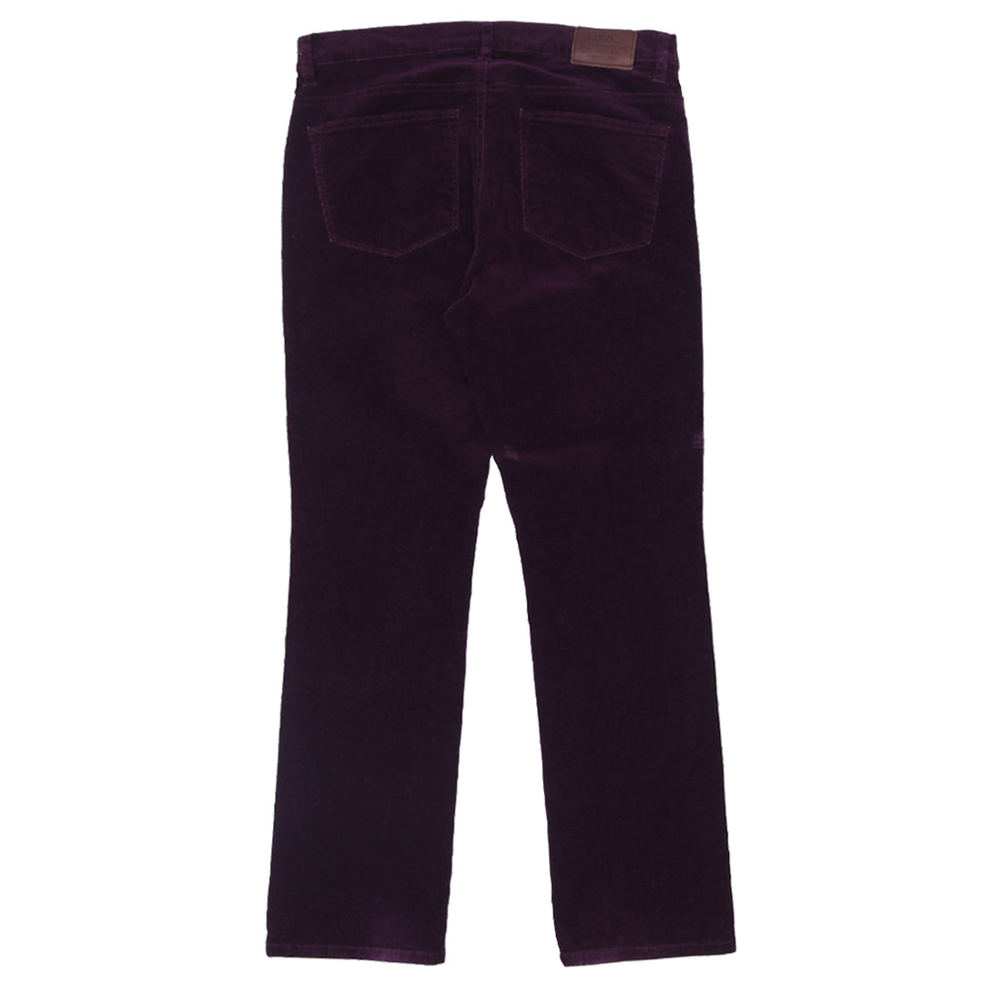 Ladies Ralph Lauren Classic Straight Stretch Corduroy Pants