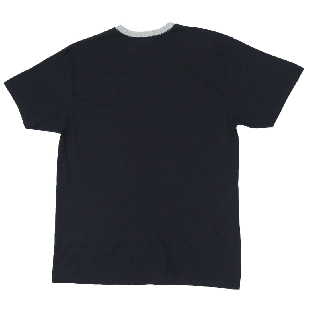 Vintage Embroidered Nike Logo Black T-Shirt