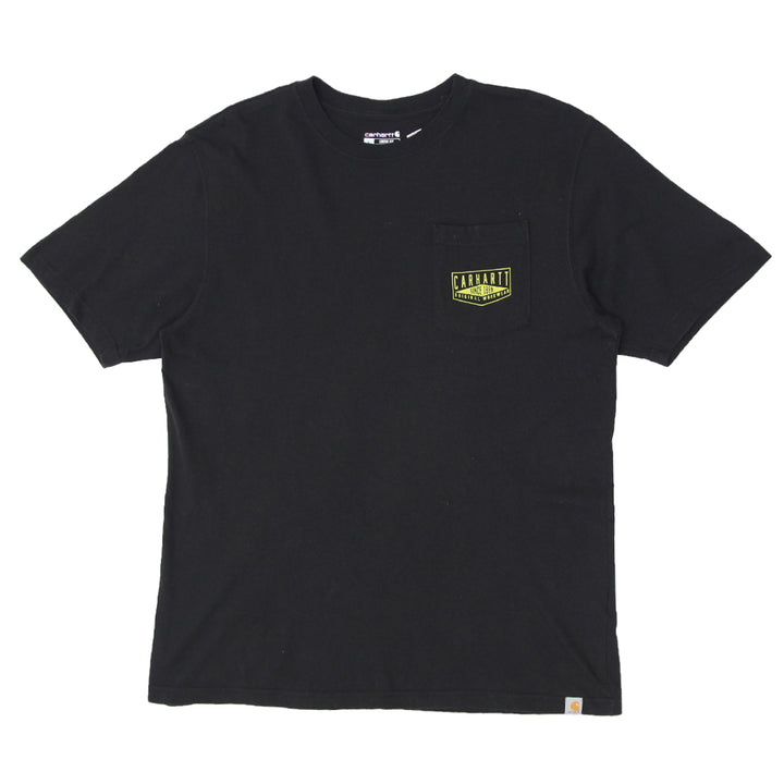 Mens Carhartt Workwear Loose Fit Black Pocket T-Shirt