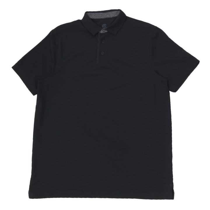 Mens Champion Black Polo T-Shirt