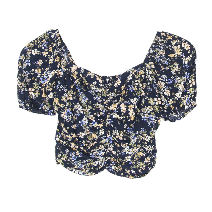 Ladies Dotti Floral Ruched Top