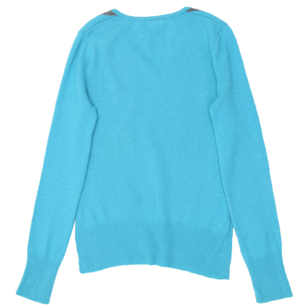 Ladies Apt.9 Argyle 100% Cashmere Sweater