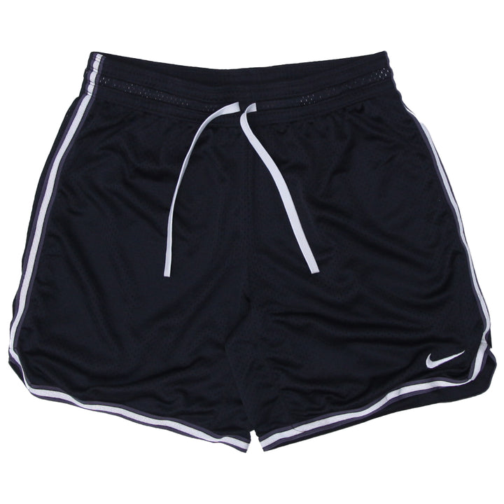 Mens Nike Swoosh Embroidered Black Mesh Shorts