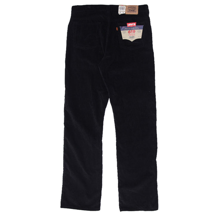 Mens Levi Strauss # 619 Black Corduroy Pants