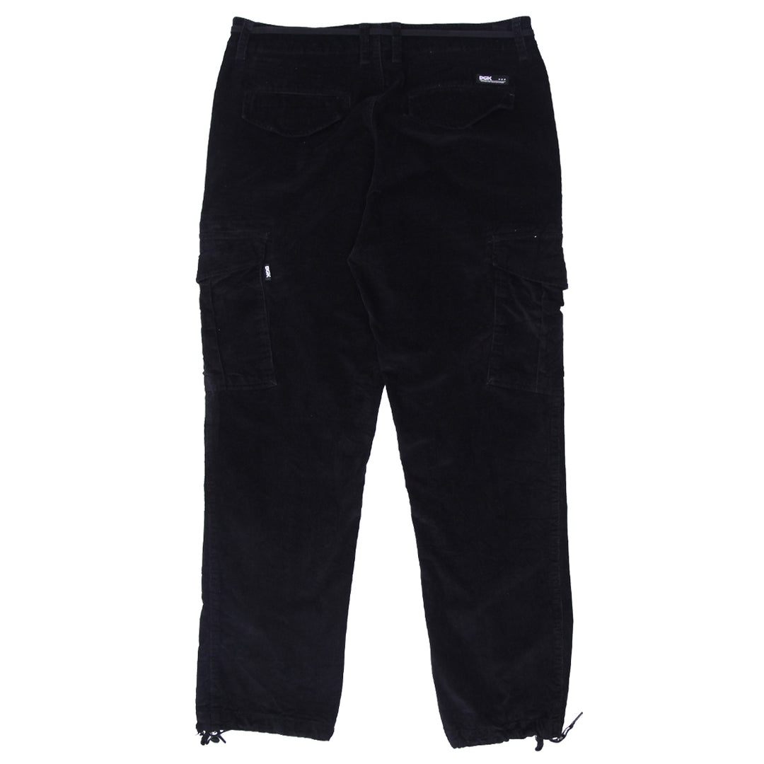 Mens DGK Corduroy Black Cargo Pants