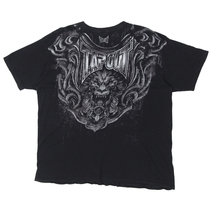 Y2K Mens Tapout Black Printed T-Shirt