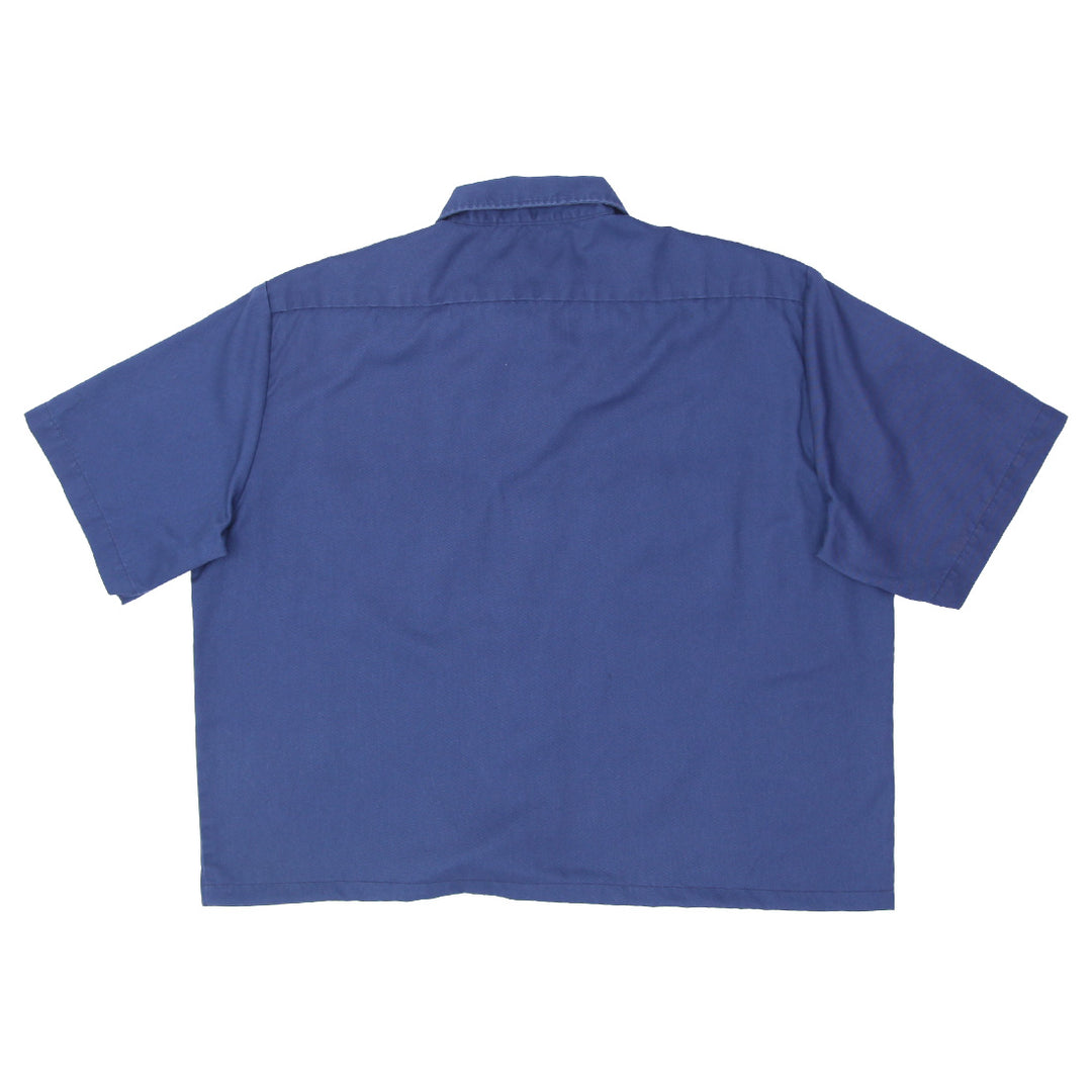 Mens Dickies Customized Crop Navy Work Shirt