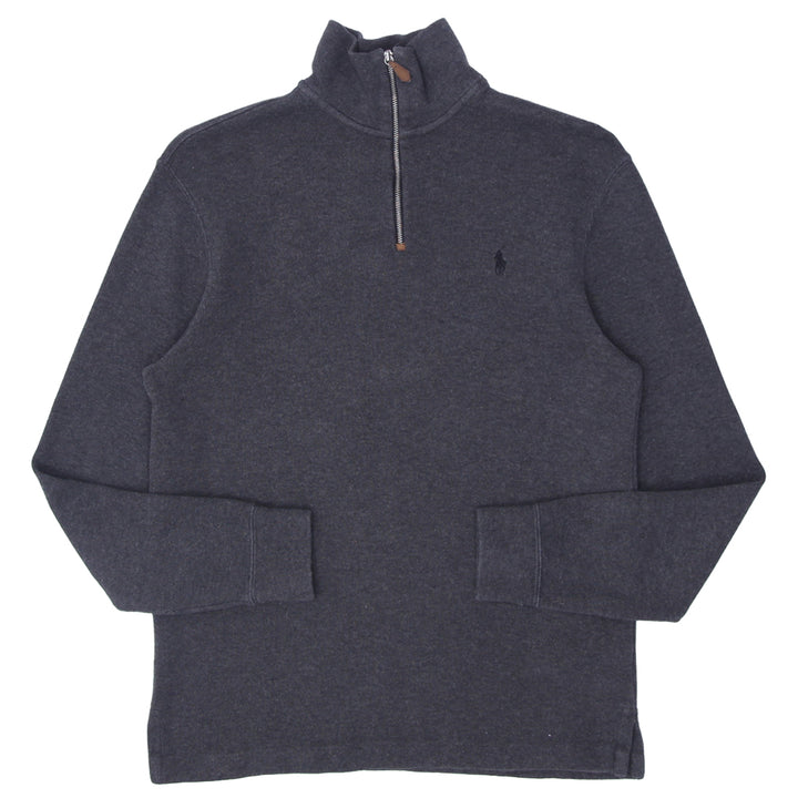 Mens Polo by Ralph Lauren Quarter Zip Gray Sweater