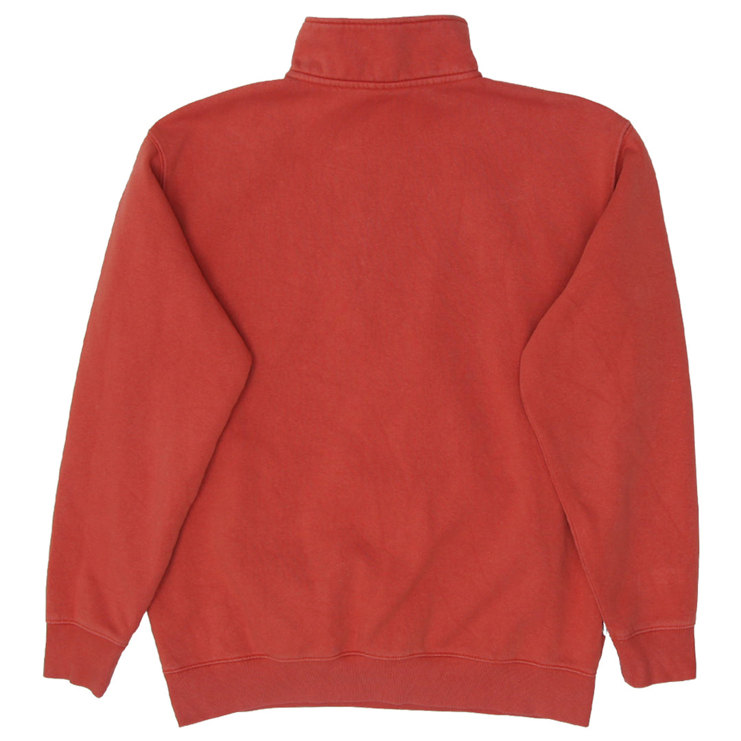 Mens Embroidered Obey Quarter Zip Sweatshirt