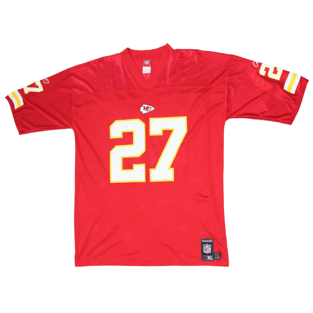 Mens Reebok NFL Kansas City Chiefs L.Johnson # 27 Football Jersey