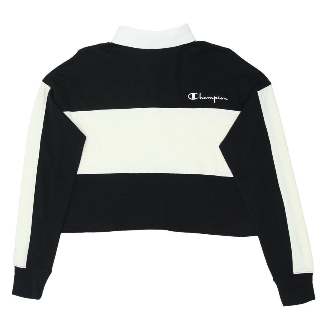 Ladies Champion Cropped Rugby Long Sleeve T-Shirt