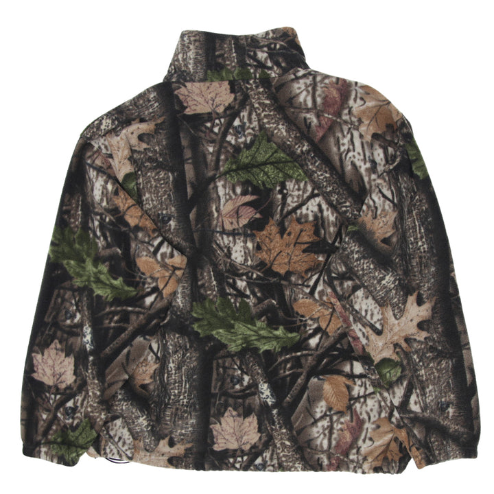 Mens Wood'N Trail Full Zip Forest Camo Fleece Jacket