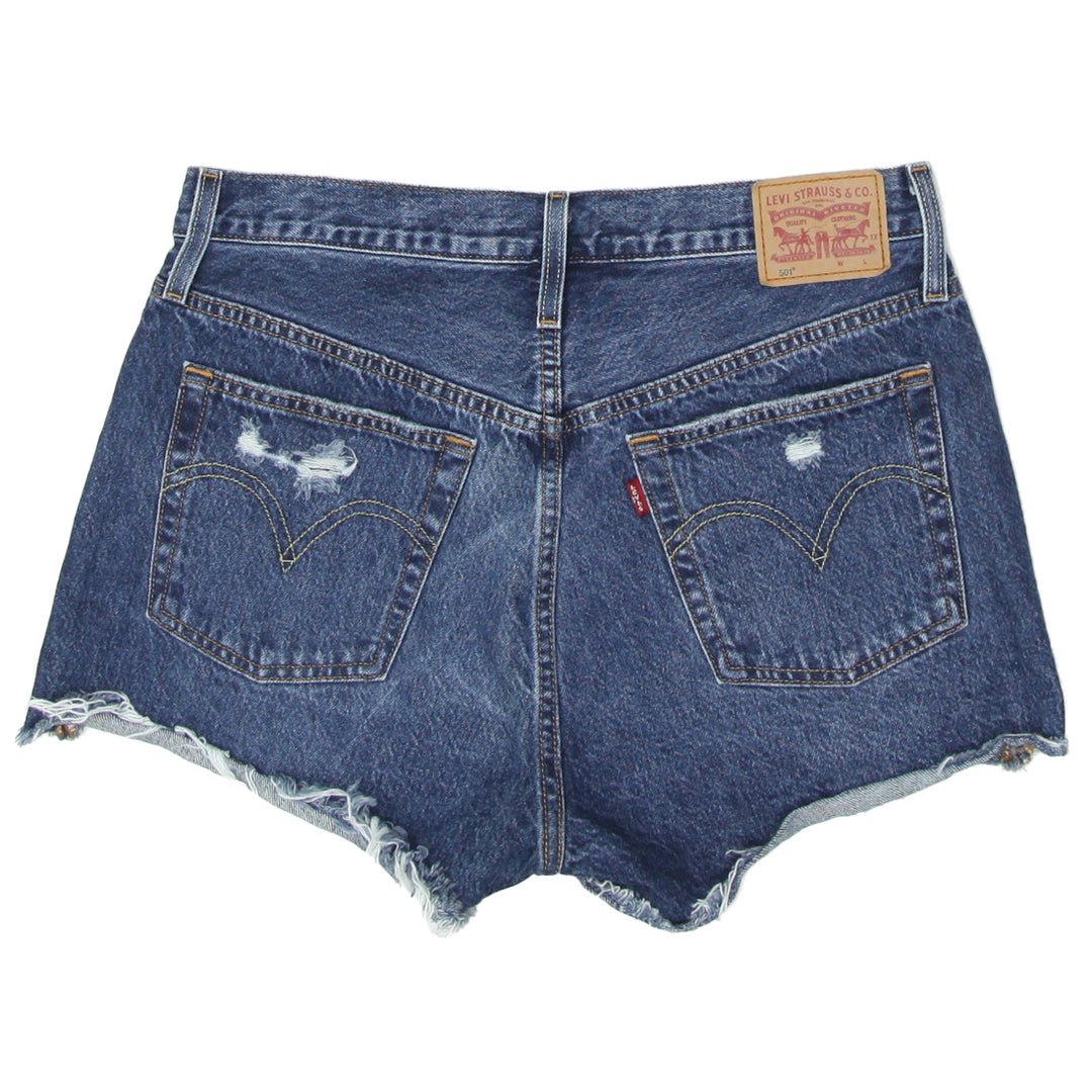 Ladies Levi's 501 Ripped Denim Shorts