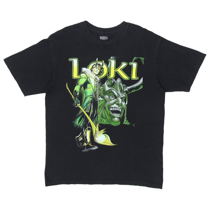 Mens Marvel Loki Black T-Shirt