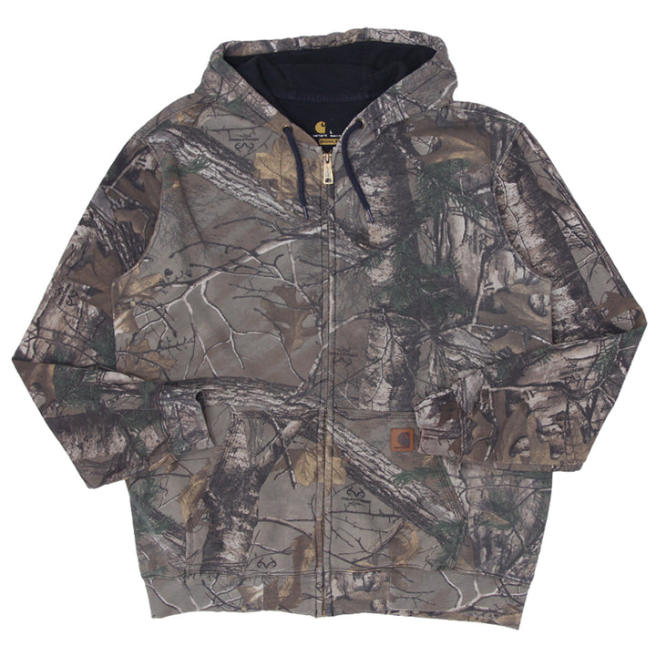 Mens Carhartt Original Fit Realtree Camo Full Zip Hoodie