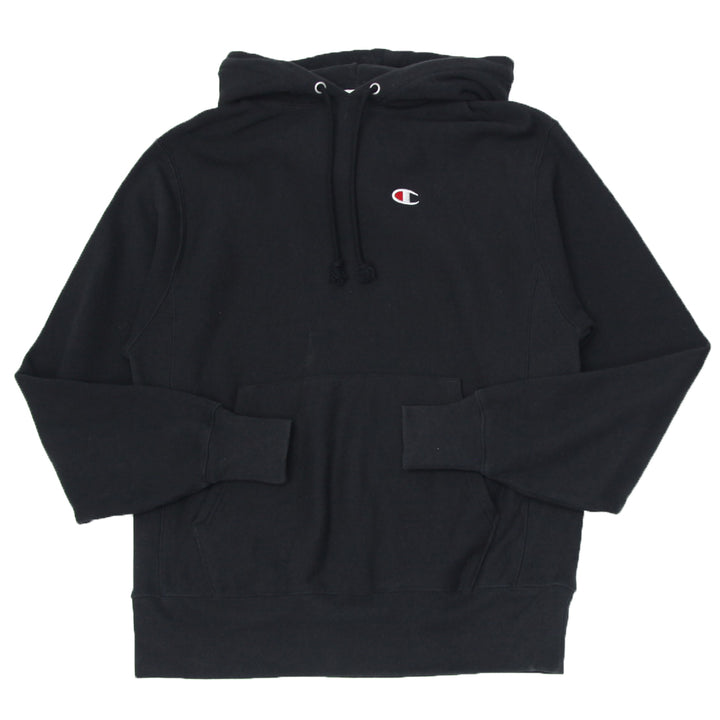 Mens Champion Reverse Weave Black Pullover Hoodie