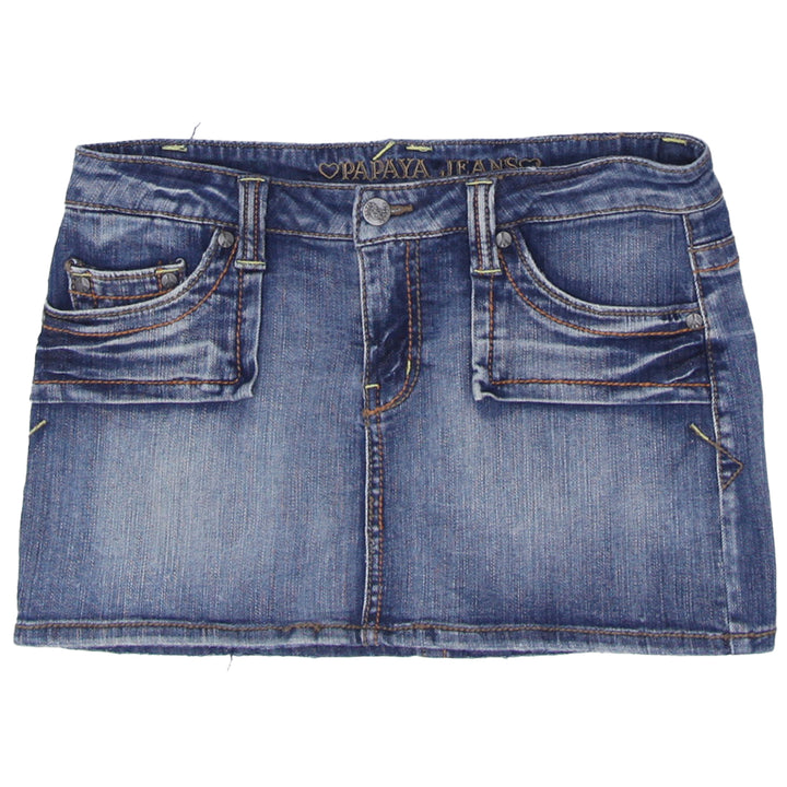 Ladies Papaya Jeans Denim Mini Skirt