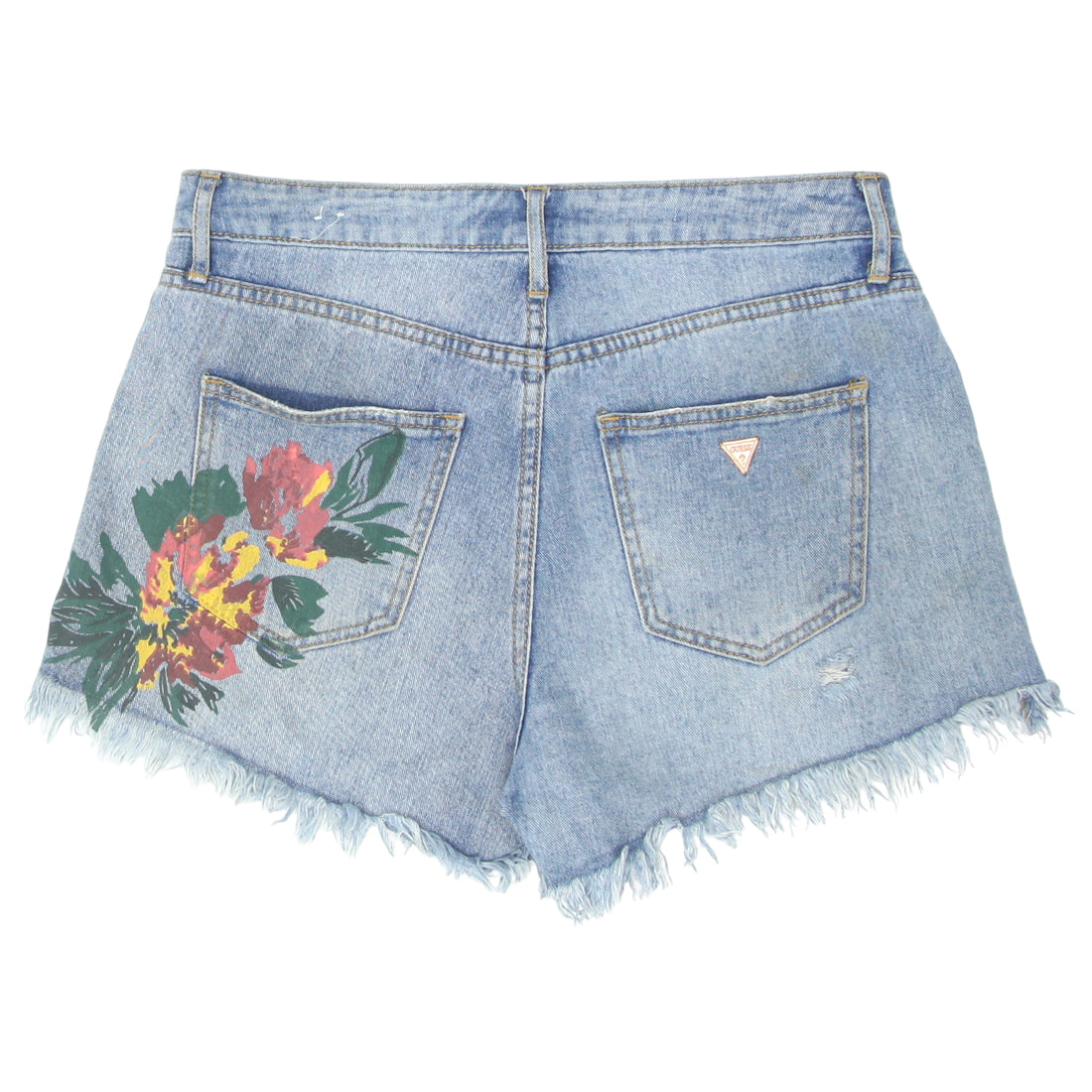 Guess jean shorts womens hotsell