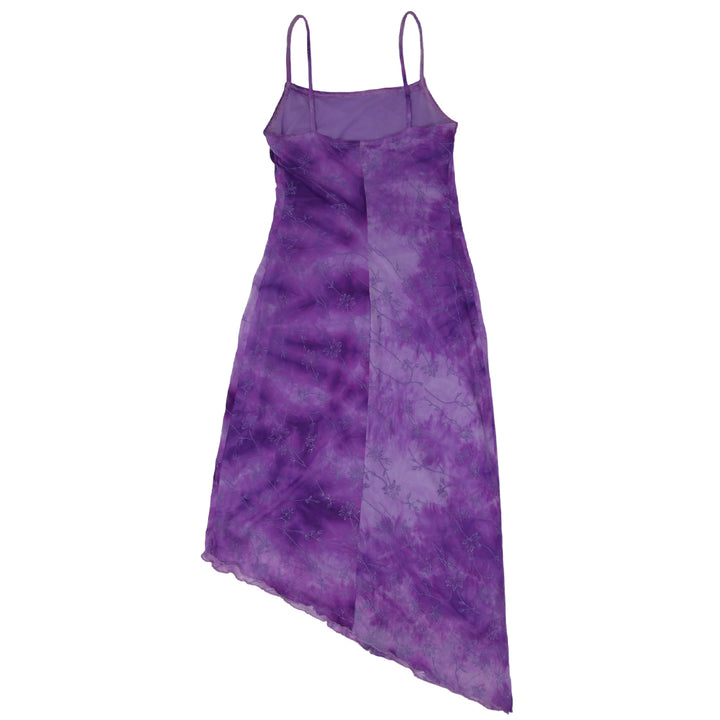 Y2K Mesh Strappy Purple Dress