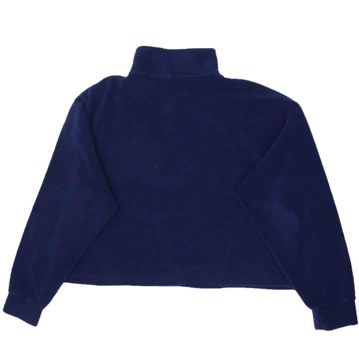 Rework Vtg Quarter Zip Fleece Crop Sweatshirt