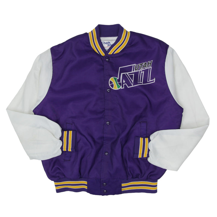 Vintage Chalk Line Utah Jazz Satin Jacket Made in USA