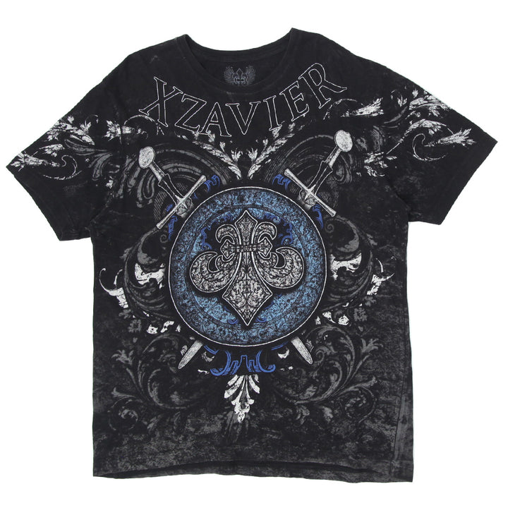 Mens Y2K XZAVIER Sword Cross AOP T-Shirt