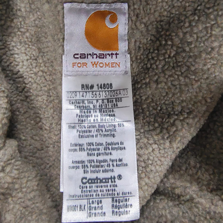 Ladies Carhartt WV001 BLK Sherpa Fleece Lined Work Vest