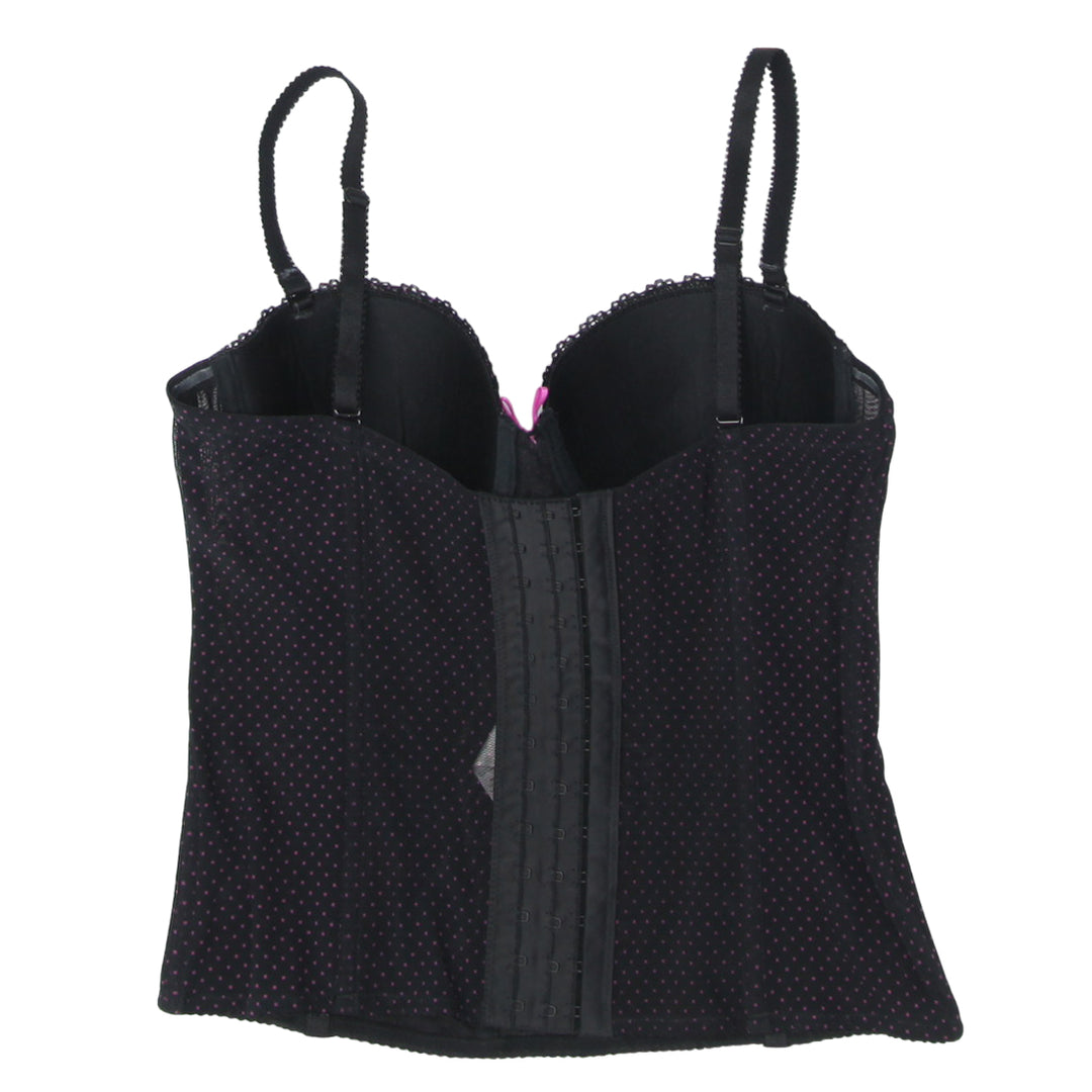 Ladies Black Dotted Mesh Corset