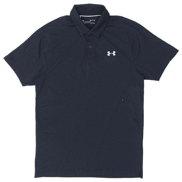 Mens Under Armour Loose Black Polo T-Shirt