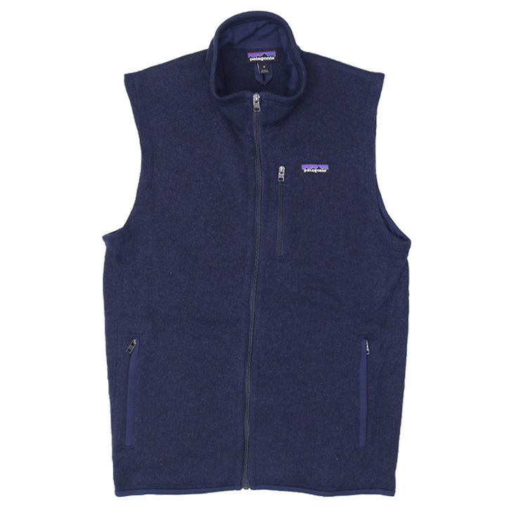 Mens Patagonia Full Zip Sleeveless Fleece Sweater