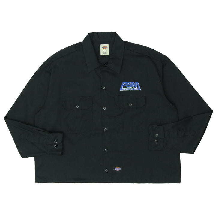 Mens Dickies Customized Long Sleeve Crop Work Shirt