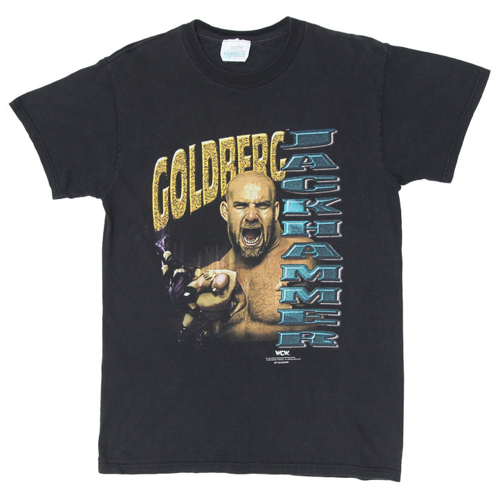 1998 Vintage Goldberg Jackhammer WCW T-Shirt Black