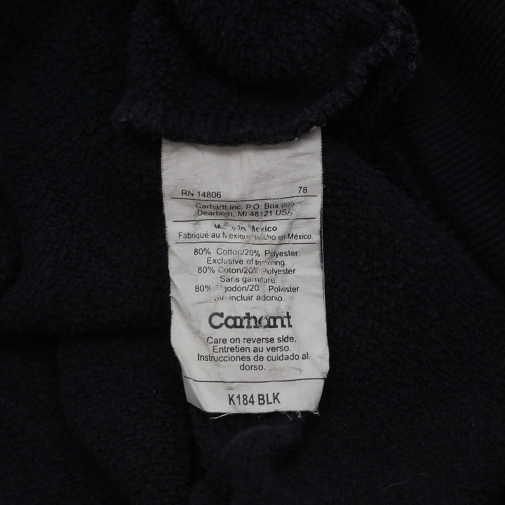 Mens Carhartt K184 BLK Pullover Work Hoodie Black