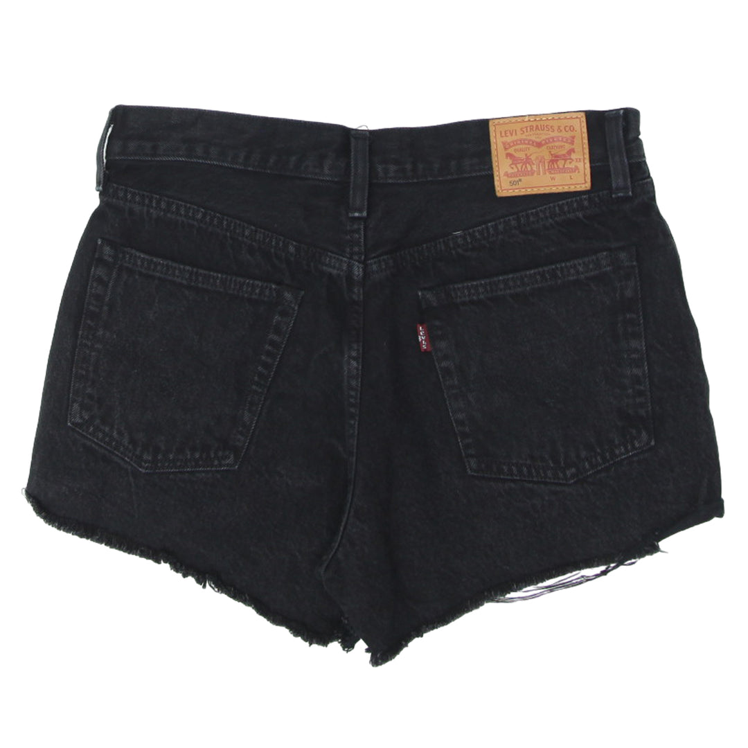 Ladies Levi Strauss # 501 Black Denim Shorts