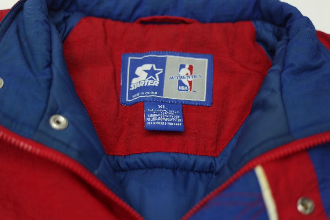 Vintage Starter Philadelphia 76Ers Quilted Jacket