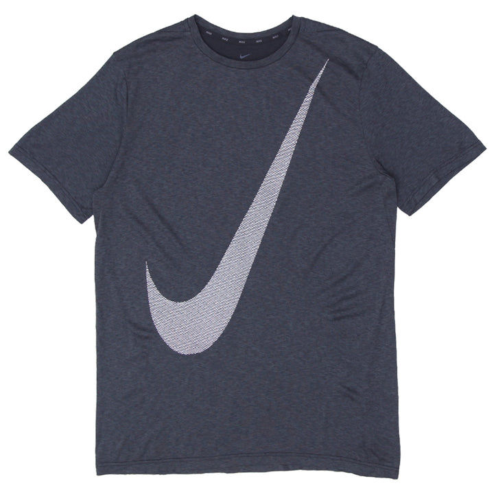 Mens Nike Dri-Fit Big Swoosh T-Shirt Gray