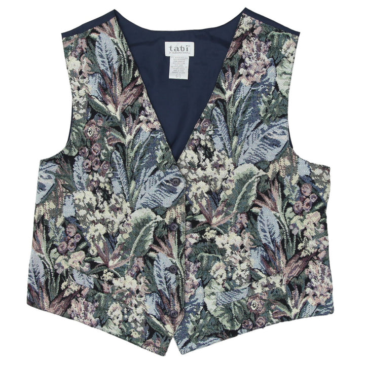 Vintage Tabi Leaf Tapestry Vest Ladies