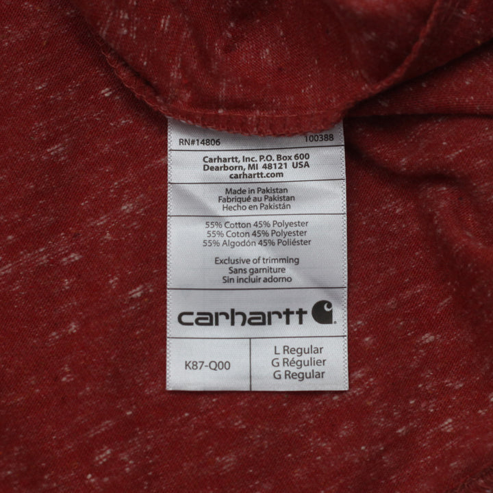 Mens Carhartt Original Fit Pocket T-Shirt Red